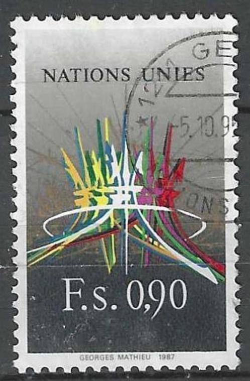 Verenigde Naties 1987 - Yvert 152 - Georges Mathieu (ST), Postzegels en Munten, Postzegels | Amerika, Gestempeld, Verzenden