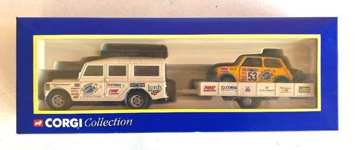 MINI Safari Rally & LAND ROVER Corgi # 60006., Hobby en Vrije tijd, Modelauto's | Overige schalen, Zo goed als nieuw, Auto, Ophalen of Verzenden