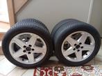 2 AS + 2 zomerbanden met alu velgen VOLVO V50 - 205/55R16, Auto-onderdelen, Ophalen, Gebruikt, 16 inch, Banden en Velgen
