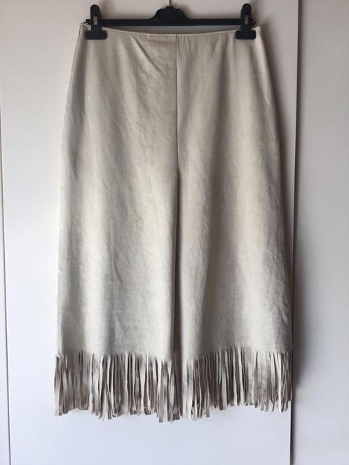 Marccain,Marc Cain halflange rok maat 3 of 38, Kleding | Dames, Rokken, Zo goed als nieuw, Maat 38/40 (M), Beige, Onder de knie