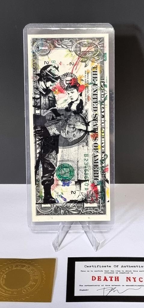 Banksy Pop Art Print - Death NYC Limited Ed US DOLLAR, Antiek en Kunst, Kunst | Litho's en Zeefdrukken, Ophalen of Verzenden
