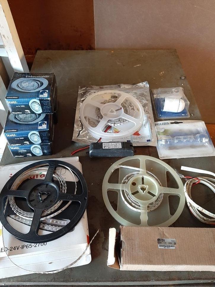 Assortiment LED, spots & ledstrips, Huis en Inrichting, Lampen | Losse lampen, Zo goed als nieuw, Led-lamp, 60 watt of meer, Ophalen