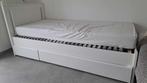 Lit en bois peint blanc 1 personne Ikea, Maison & Meubles, Chambre à coucher | Lits, 100 cm, Bois, Enlèvement, Une personne