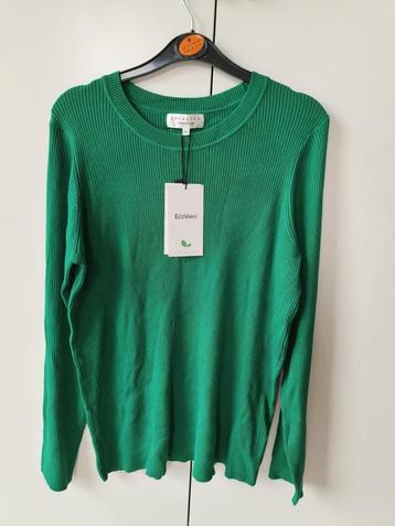Groen T-shirt met lange mouwen beschikbaar voor biedingen