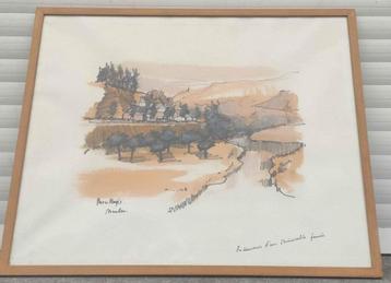 Aquarelle signe Marco magis beschikbaar voor biedingen