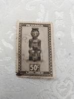 Ruanda -Urundi 1948 inheemse kunst, Postzegels en Munten, Postzegels | Afrika, Ophalen of Verzenden, Gestempeld