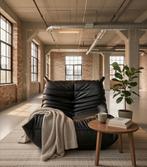 Togol ligne roset fauteuil zwart leder, Ophalen, Zo goed als nieuw