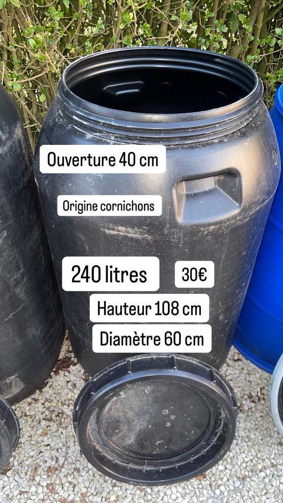 Vat wasblik plastic vat 60l 120l 220l 240l 260l, Tuin en Terras, Regentonnen, Zo goed als nieuw, Kunststof, 150 liter of meer