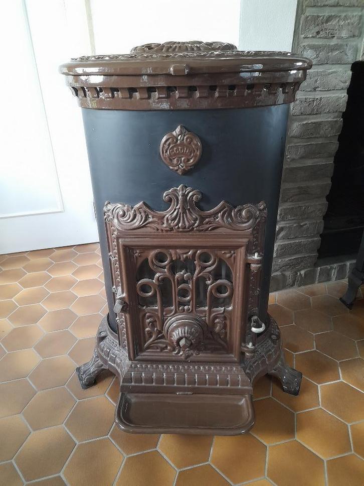 Godin kachel allesbrander hout/kolen, Huis en Inrichting, Kachels, Gebruikt, Vrijstaand, Allesbrander, Overige brandstoffen, Ophalen