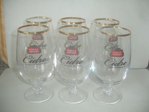 Stella Artois Cidre bierglas, nog 3 stuks, Collections, Marques de bière, Neuf, Verre ou Verres, Stella Artois, Enlèvement ou Envoi