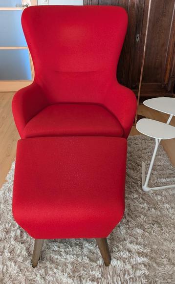 Durlet Earl bijzetzetel en poef beschikbaar voor biedingen