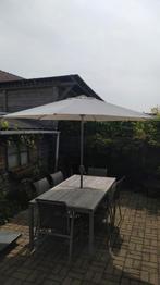 GRATIS parasol. 2m60 doorsnede., Jardin & Terrasse, Parasols, Utilisé, Enlèvement ou Envoi