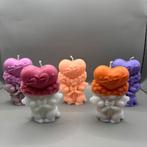 LoveBloom – Handgemaakte Geurkaars met Hart & Rozen, Huis en Inrichting, Overige materialen, Nieuw, Kaars, Minder dan 25 cm