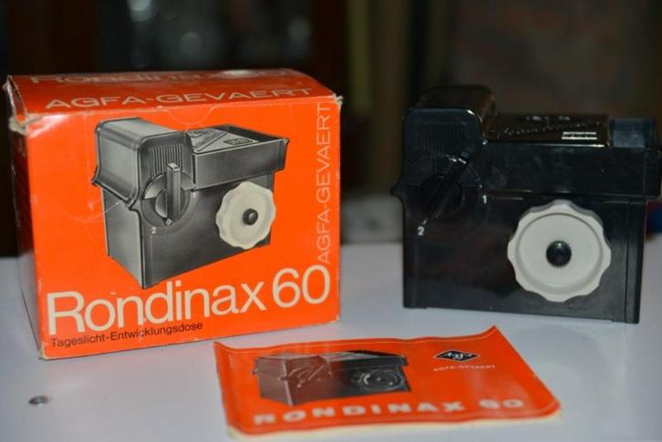 Agfa Rondinax 60 daglicht ontwikkeltank, Audio, Tv en Foto, Foto | Doka Apparatuur, Zo goed als nieuw, Doka-onderdelen, Ophalen of Verzenden