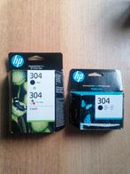 HP 304 originele zwarte/drie-kleuren inktcartridges, 2-pack, Comme neuf, Cartridge, HP, Enlèvement ou Envoi