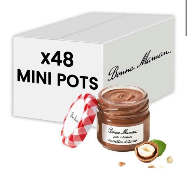 Pâte à tartiner Noisettes et Cacao Bonne Maman 25 gr - 48 mi, Enlèvement ou Envoi