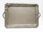 Art Nouveau Dienblad - Decor van fazant - L. 56 cm., Ophalen of Verzenden