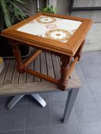 Massief tafeltje in volle eik afm. 38 x 38 x 30 NIEUW, Ophalen, Nieuw, Vierkant, Hout