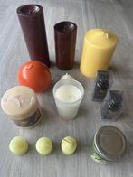 Lot de 16 bougies piliers + parfumées et 2 huiles Jasmin-10€, Enlèvement, Neuf