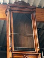 Eiken vitrinekast, Huis en Inrichting, Kasten | Vitrinekasten, Ophalen, 100 tot 150 cm, 200 cm of meer, Eikenhout