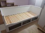 Bed Hemnes Ikea met 1 matras 80cm breedt, Ophalen, Eenpersoons, Wit, Zo goed als nieuw