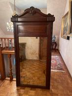 Antieke spiegel - kader in eik, Antiek en Kunst, Antiek | Spiegels, 50 tot 100 cm, 150 tot 200 cm, Rechthoekig, Ophalen