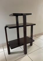 Oude bruine houten voetstuktafel, Ophalen, Minder dan 50 cm, Gebruikt, 50 tot 100 cm