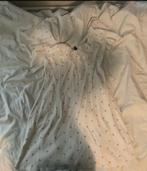 Bloemtjes jurk, Kleding | Dames, Maat 38/40 (M), H&M, Wit, Ophalen of Verzenden