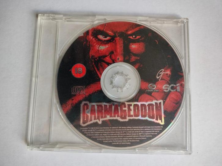 Carmageddon - vintage PC game, Games en Spelcomputers, Games | Pc, Gebruikt, Racen en Vliegen, 1 speler, Eén computer, Verzenden