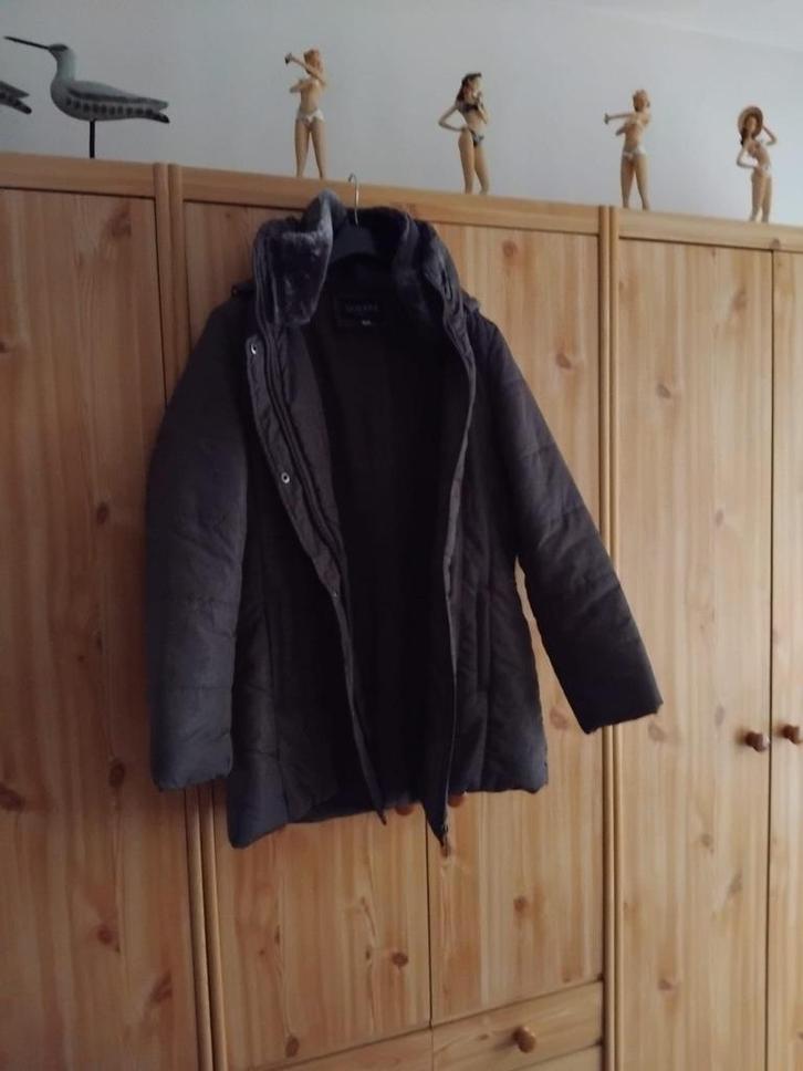 Bruine "Saturne" dames gewatteerde jas, Kleding | Dames, Jassen | Winter, Gedragen, Maat 42/44 (L), Bruin, Ophalen of Verzenden