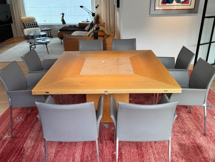 Tafel design (Cirkante tafel), Huis en Inrichting, Tafels | Eettafels, Zo goed als nieuw, 100 tot 150 cm, 100 tot 150 cm, Vijf personen of meer