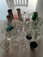 24 verschillende borrelglaasjes, Verzamelen, Ophalen, Gebruikt