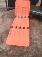 2x vintage oranje spaghetti ligbed Kurz jaren 70, Ophalen of Verzenden, Zo goed als nieuw
