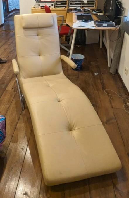 Chaise longue basculante ROM ( créateur et designer Belge ), Maison & Meubles, Canapés | Sofas & Chaises Longues, Comme neuf, Cuir