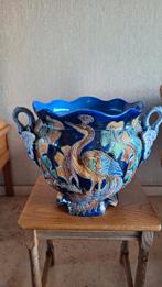 Barbotine Cache pot antiek, Maison & Meubles, Moins de 50 cm, Autres couleurs, Pierre, Comme neuf