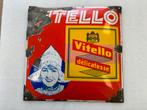 VITELLO margarine emaille bordje, Antiek en Kunst, Antiek | Email, Ophalen of Verzenden