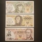 50,100,500 zloty Polen UNC set, Postzegels en Munten, Setje, Ophalen of Verzenden, Polen
