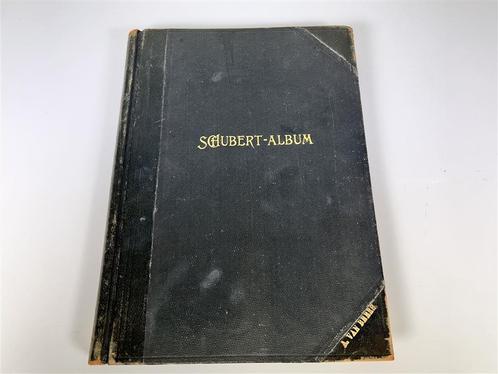 A2387. Schubert-Album, antiek boek vol bladmuziek, Musique & Instruments, Partitions, Utilisé, Enlèvement ou Envoi