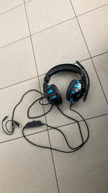 Game headset met led lights, Enlèvement, Comme neuf