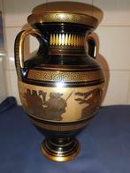 griekse souvenir vaas, Huis en Inrichting, Minder dan 50 cm, Ophalen of Verzenden, Zo goed als nieuw, Zwart