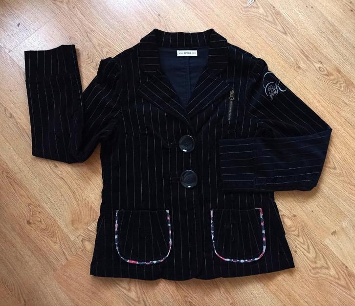 BeYouK zwart fluwelen blazer, vintage look, mt 40, Kleding | Dames, Jasjes, Kostuums en Pakken, Zo goed als nieuw, Jasje, Maat 38/40 (M)