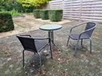 tuintafeltje met 2 stoelen, Tuin en Terras, Tuinsets en Loungesets, Ophalen, Zo goed als nieuw, 2 zitplaatsen, Tuinset