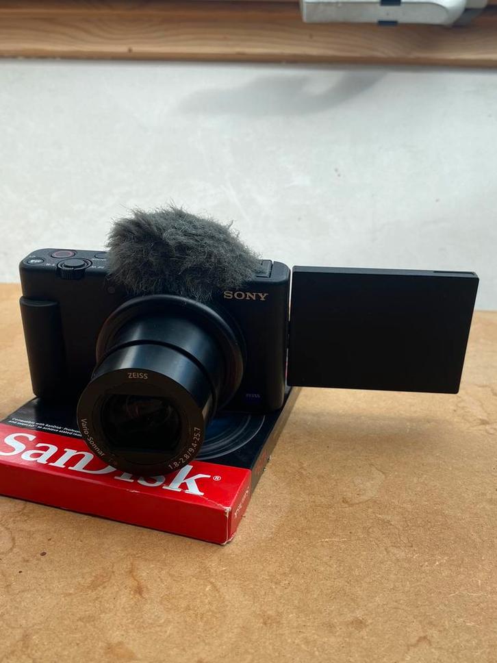 Sony ZV1 Camera, Audio, Tv en Foto, Videocamera's Digitaal, Zo goed als nieuw, Camera, Geheugenkaart, Sony, Externe microfoon