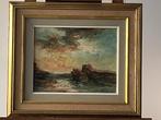 Vagues sur les rochers, Antiek en Kunst, Ophalen of Verzenden