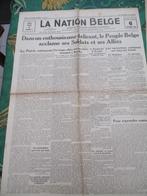 Krant La Nation Belge 6 september 1944, Verzamelen, Militaria | Tweede Wereldoorlog, Ophalen of Verzenden