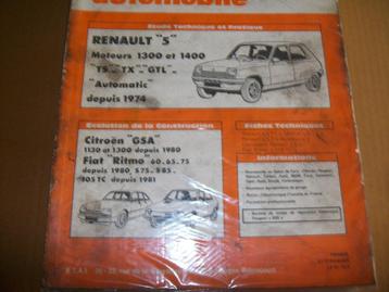 revue technique renault R5 1300/1400cc de 1974-1982 beschikbaar voor biedingen