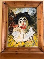 Schilderij op doek :CLOWN, Ophalen of Verzenden, Zo goed als nieuw, Schilderij