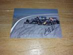 Max Verstappen + Hamilton F1 10x15cm handtekening (print), Verzenden, Nieuw, Formule 1