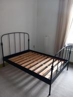 lit IKEA Lillesand 140200 avec sommier en bois (ENG/FR), 140 cm, Enlèvement, Utilisé, Deux personnes