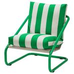 ÖNNESTAD fauteuil wit/groen, Huis en Inrichting, Fauteuils, Ophalen, Zo goed als nieuw, Stof